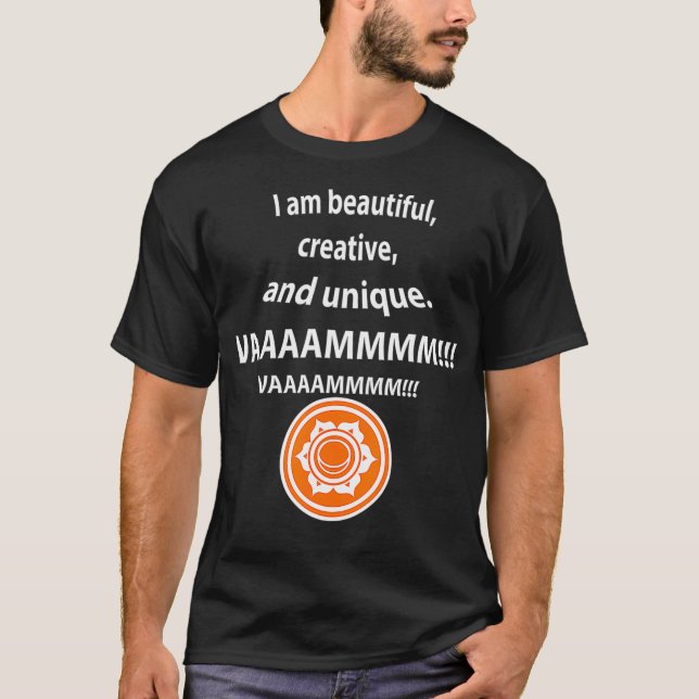 SACRAL CHAKRA SVADHISTHANA  Tantra Yoga MEDITATION T Shirt (Framsida)