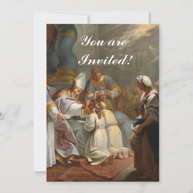 Sacrament of Confirmation-inbjudan Inbjudningar (Framsida)