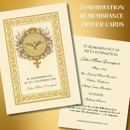 Sacrament of Confirmation Memory Prayer Tilläggskort