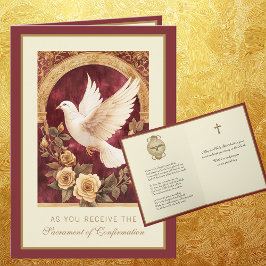 Sacrament of Confirmation Religiösa Prayer Helgkort