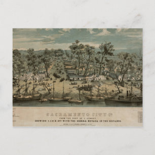Sacramento 1850 vykort