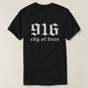 Sacramento 916 City of Träd Northern California T Shirt