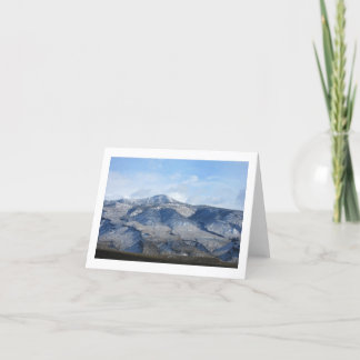 Sacramento-bergen efter snö helgkort