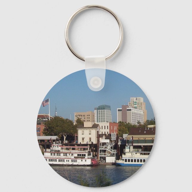 Sacramento, CA Keychain Nyckelring (Framsida)