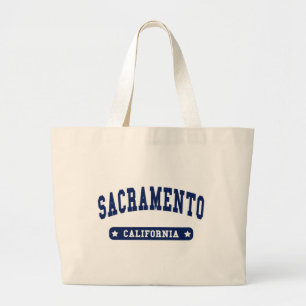 Sacramento California College Stil T-skjortor Jumbo Tygkasse