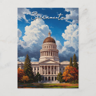 Sacramento California Huvudstad Vykort