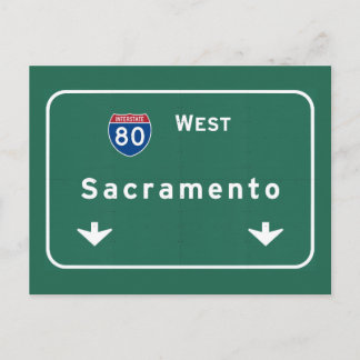 Sacramento California Interstate Highway Freeway : Vykort