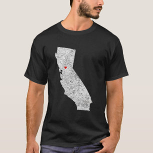 Sacramento California Kärlek Heart eller Cal Sac C T Shirt