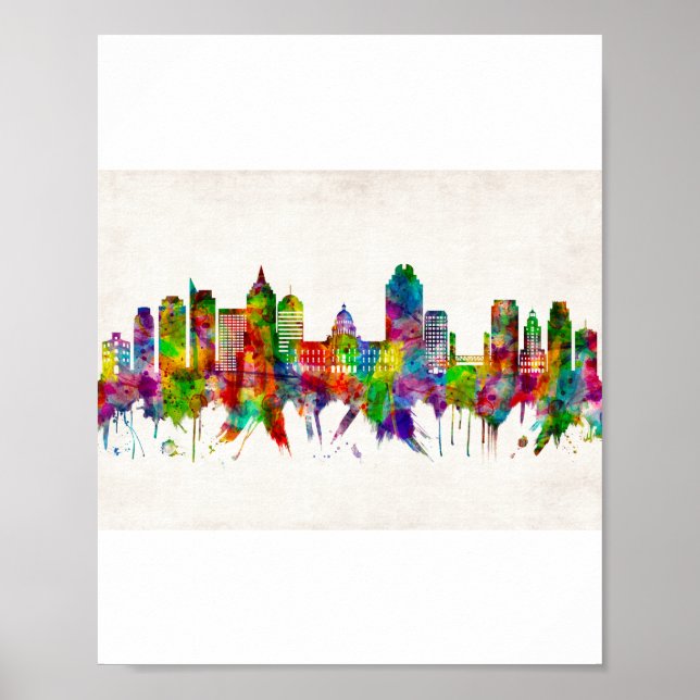 Sacramento California Skyline Poster (Framsidan)