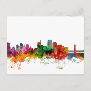 Sacramento California Skyline Vykort