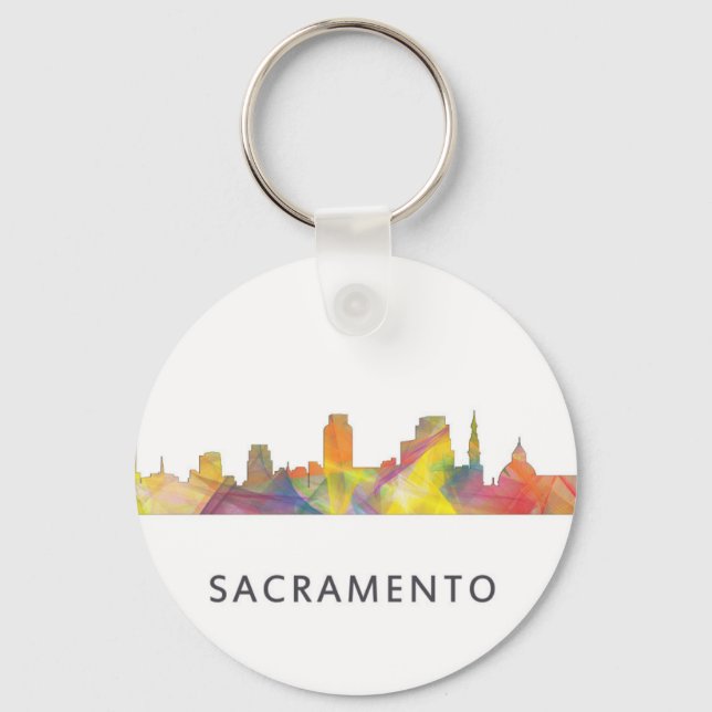 SACRAMENTO, CALIFORNIA SKYLINE WB1 - NYCKELRING (Framsida)