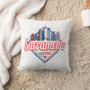 Sacramento California United Stater Skyline USA Kudde