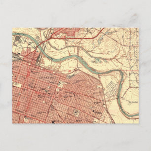 Sacramento California Vintage Karta Vykort