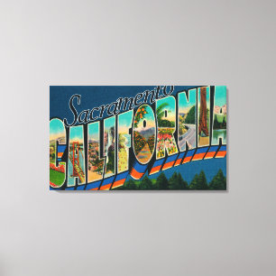 Sacramento CaliforniaLarge brevplatser Canvastryck