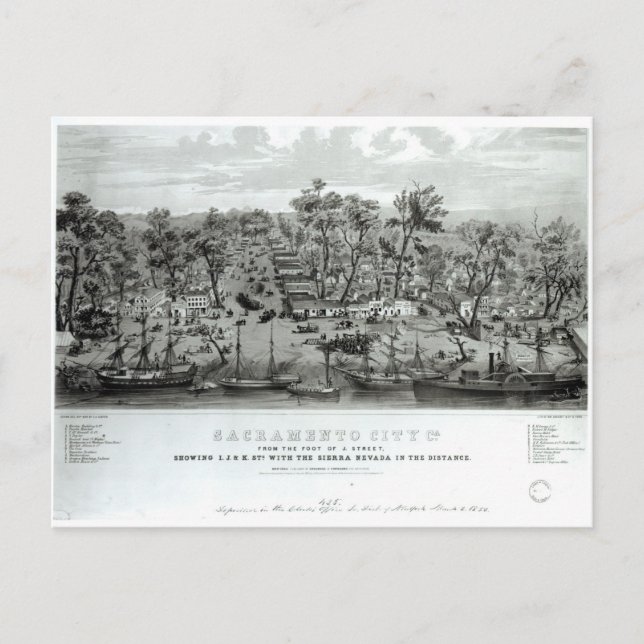 Sacramento City, Kalifornien Vykort (Framsida)