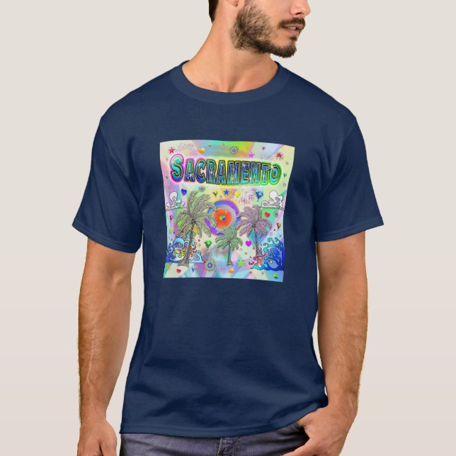 Sacramento Deep Dream T-Shirt (Framsida)