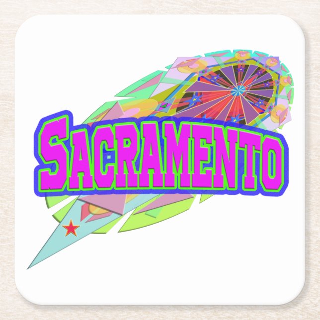 Sacramento Future Underlägg Papper Kvadrat (Framsidan)