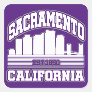 Sacramento,Kalifornien Fyrkantigt Klistermärke