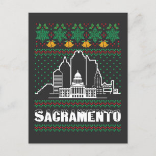 Sacramento Kalifornien - god jul Vykort