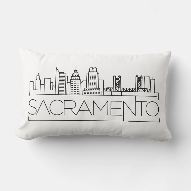 Sacramento Kalifornien horisont Lumbarkudde (Framsida)