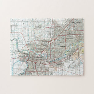Sacramento Kalifornien karta (1994) Pussel