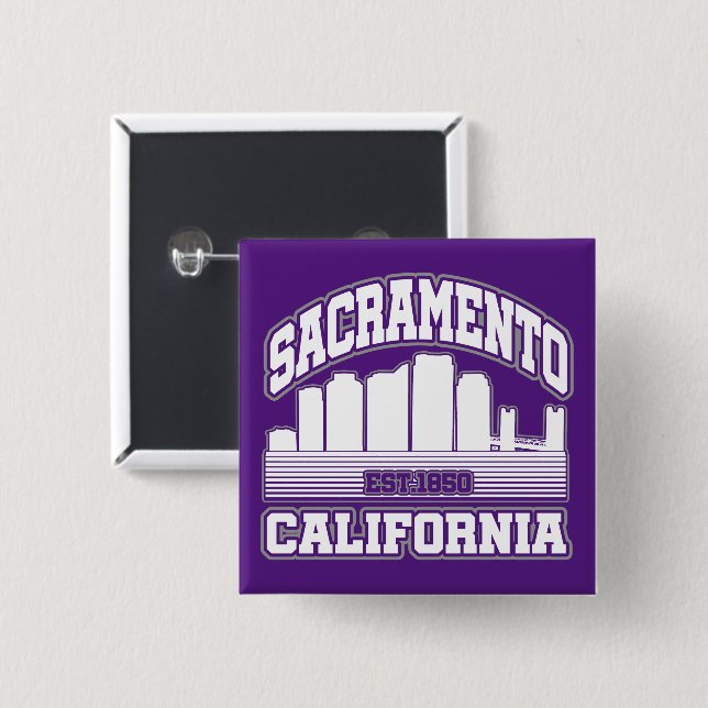 Sacramento,Kalifornien Knapp (Framsida & baksida)