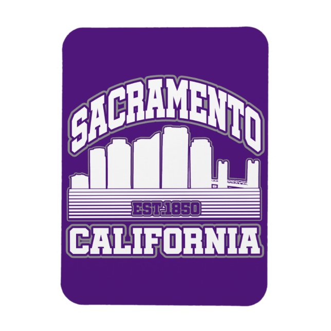 Sacramento,Kalifornien Magnet (Vertikal)