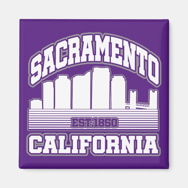 Sacramento,Kalifornien Magnet (Framsidan)