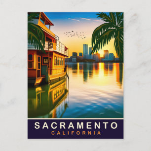 Sacramento, Kalifornien, Strandpromenad,, Resa Vykort
