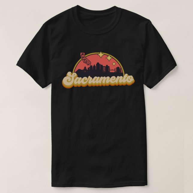 Sacramento, Kalifornien T Shirt (Design framsida)