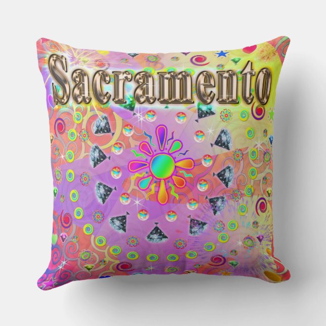 Sacramento Lucky Golden Pillow Kudde (Baksida)
