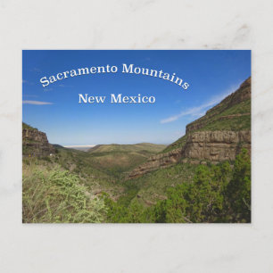 Sacramento Mountains nära High Rolls, New mexico Vykort