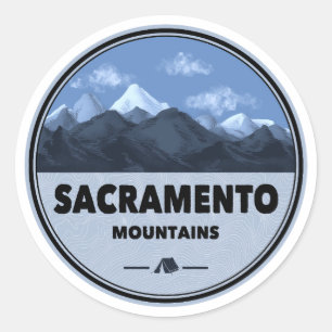 Sacramento Mountains New Mexico Camping Runt Klistermärke