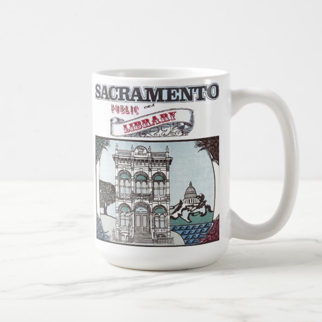 Sacramento offentligt bibliotekmugg kaffemugg (Höger)