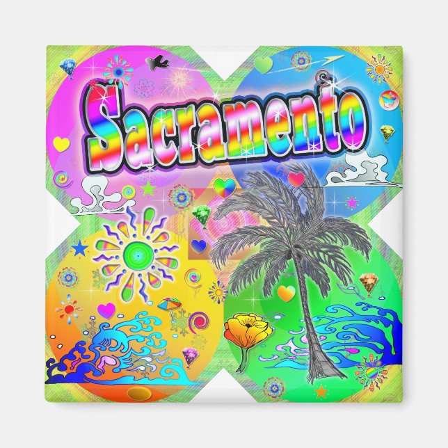 Sacramento Quadro Seasons Magnet (Framsidan)