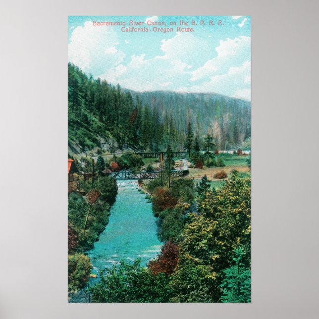 Sacramento River Canyon på SP Poster (Framsidan)