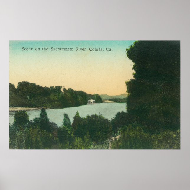 Sacramento River SceneColusa, CA Poster (Framsidan)