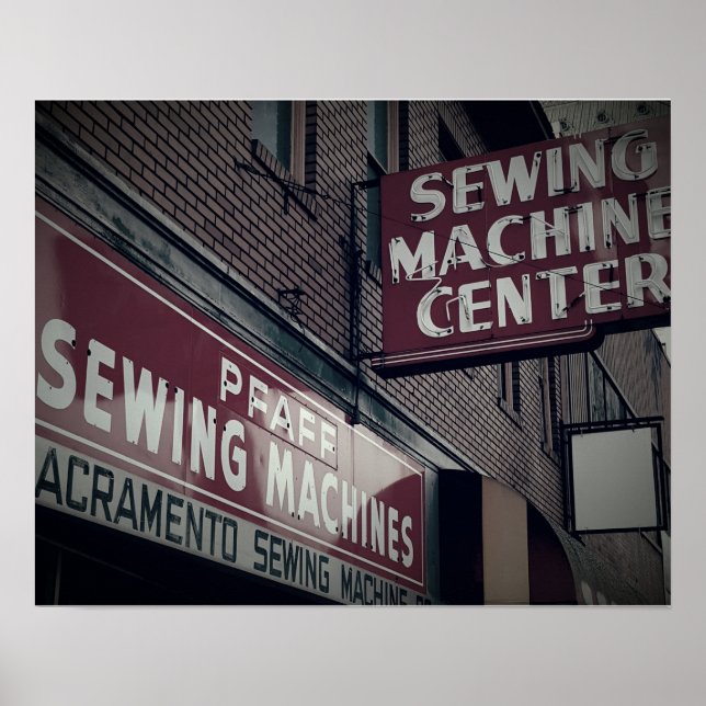 Sacramento Sewing Maskin Centre Poster (Framsidan)