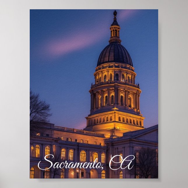 Sacramento, State Capital, California Poster (Framsidan)