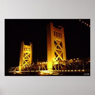 Sacramento Torn Bridge Poster