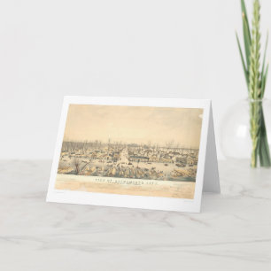 Sacramento under floden av 1850 (1586A) Kort
