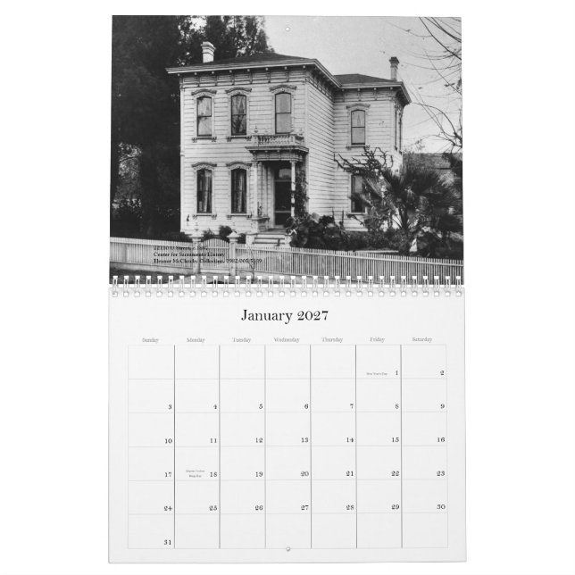 Sacramento uppehåll kalender (Jan 2027)
