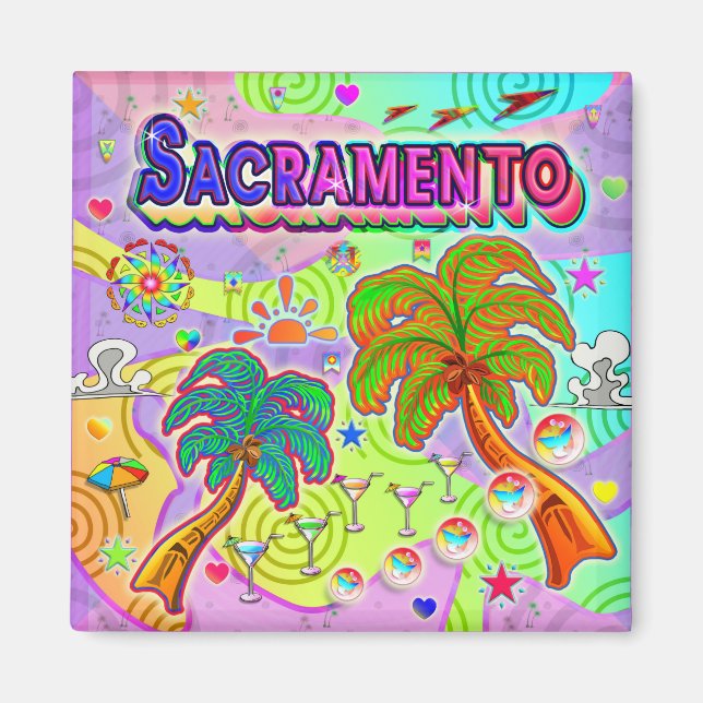 Sacramento Vacation Target Magnet (Framsidan)