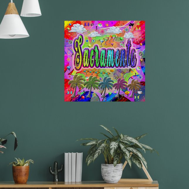 Sacramento Vista Express Poster (Vardagsrum 1)