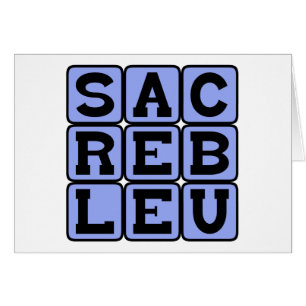 Sacré Bleu, fransk slang Hälsningskort