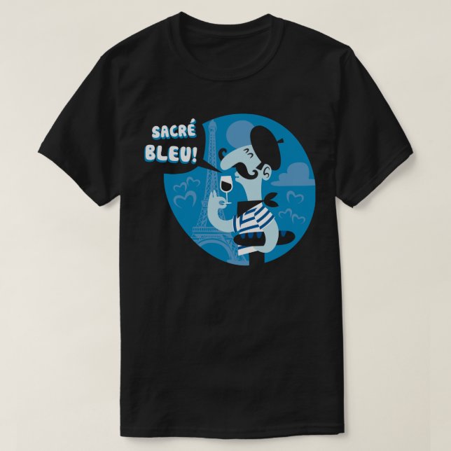 Sacre Bleu T Shirt (Design framsida)