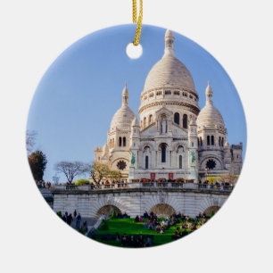 Sacre Coeur Basilica, fransk arkitektur, Paris Julgransprydnad Keramik