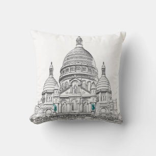 Sacre Coeur Basilica on Montmartre backe, Paris Kudde