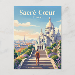 Sacré-Cœur-basilikan Frankrike Vykort