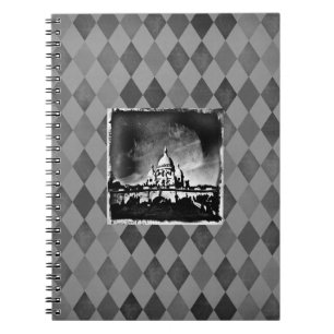 Sacre Coeur BW Anteckningsbok Med Spiral
